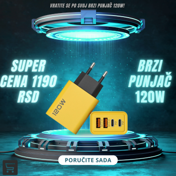 Brzi punjač adapter 120W